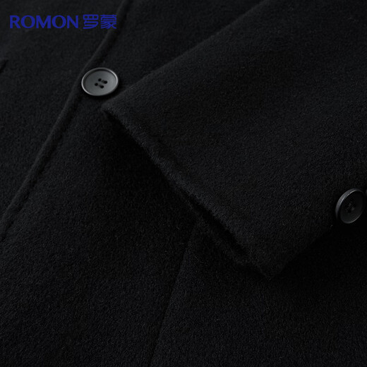 Romon 100% wool double-sided woolen single-row two-button suit men's autumn and winter business casual suit jacket single suit