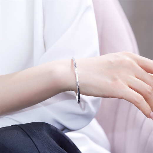 Meluxe PT950 platinum bracelet jewelry platinum bracelet birthday gift for girlfriend and wife, about 7.92g-55mm
