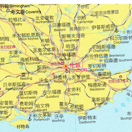 2024 new model British Ireland map Chinese version Wall stickers Extra large and huge traffic Decorative paintings Painting sea British Ireland map Chinese version 13590 (large) Oil painting canvas material (with delivery