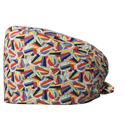 
Juichanpan hat, hair-proof and fashionable pure cotton women's bag-toe surgical hat, cute nurse hat 12182 no button-adjustable