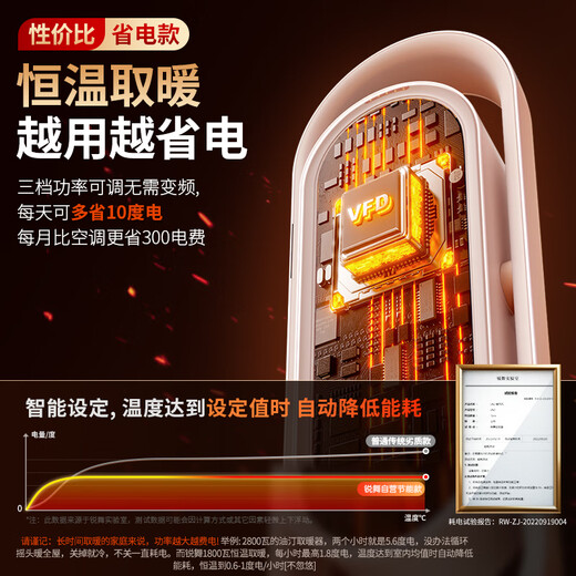 Ruiwu 10w+ add-on purchase丨Power saving top model heater graphene heater electric heater electric heater electric heater household large area 50 square meters whole house fast heating