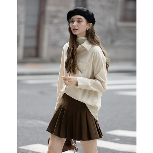 TonLion 2025 Autumn Women’s Sweet Small Label Design Long Sleeve Shirt