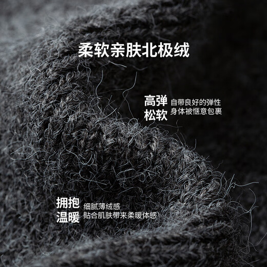 Chuyu Contrast Color Sweater Jacket Wide Leg Pants Women's 2025 Winter New Thick Arctic Velvet Sports Style Two-piece Suit Dark Gray S