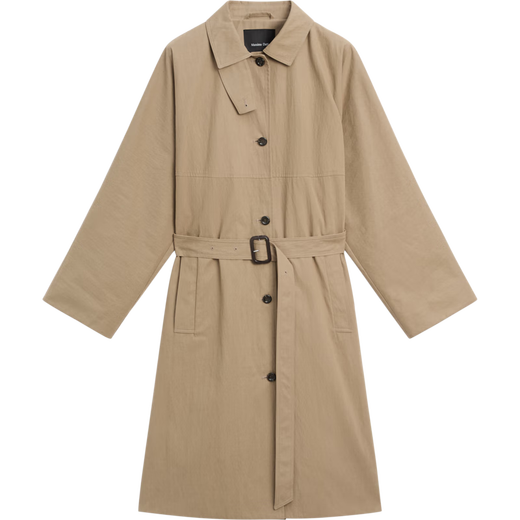 Massimo Dutti Discount Upgrade 2026 Women's Urban Elegant Commuting Style Versatile Casual Long Windbreaker 06701100 Camel S (CN 170/88A)