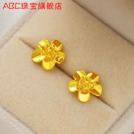 ABC Old Phoenix 999 gold-wrapped silver earrings for women gold earrings new style 2025 temperament ear jewelry as a gift 2 cm earrings