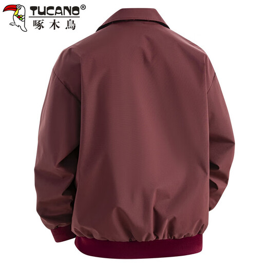 
Woodpecker (TUCANO) jacket men's jacket men's spring and autumn outdoor lapel American retro loose trendy workwear men's burgundy XL