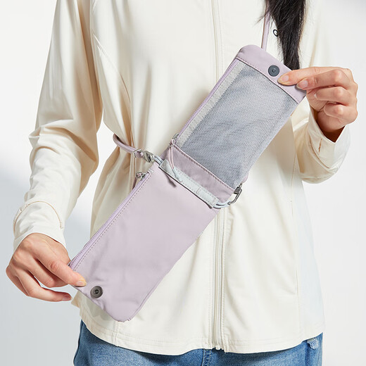 SANWA SUPPLY mobile phone bag women's one-shoulder cross-body mini bag vertical dual machine storage portable outdoor sports bag light cherry blossom powder