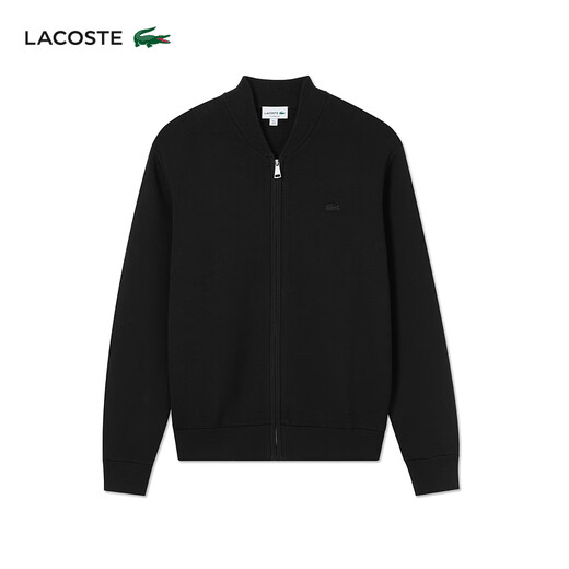 LACOSTE法国鳄鱼男装25秋冬新款羊毛混纺飞行员夹克针织衫|AH5177 031/黑色 XL 6