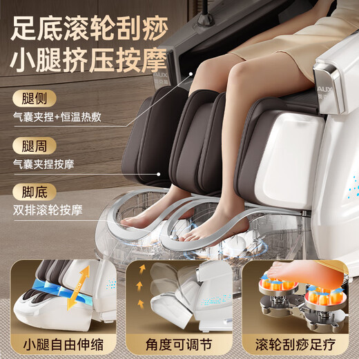 Oaks Massage Chair Home Full Body Space Capsule 11B Fully Automatic Multi-Function Zero Gravity Intelligent Electric Massage Sofa Machine Birthday Gift for Elder Parents Parents' Day R20 Exclusive Supreme Gray 5D Upgraded Movement + Full Body SL Rail Press + Thai Stretch Oaks Official Flag - SF Delivery - No Installation - National Joint Warranty