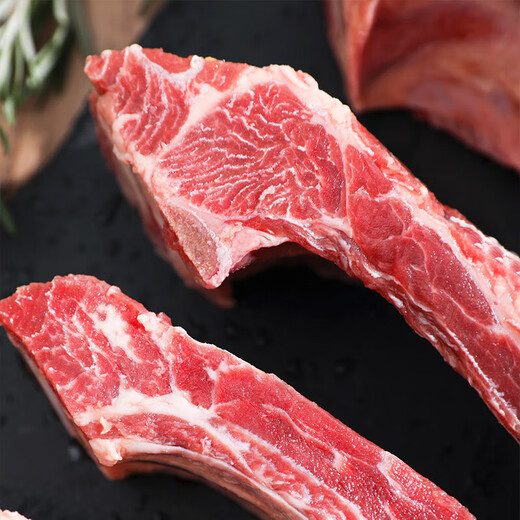 安格斯谷饲原切牛肋排带骨牛肉牛排骨新鲜牛肉夏季火锅生鲜食材 原切牛肋排2斤 MS1