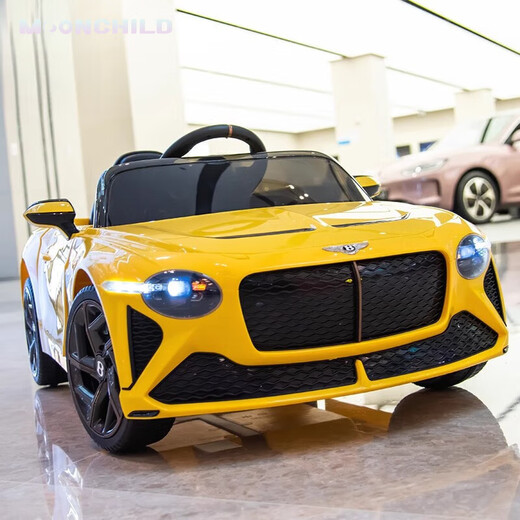 MOONCHILD Bentley children's electric car four-wheel drive baby car can seat men, women and children with remote control as a birthday gift for boys 108cm exclusive version red