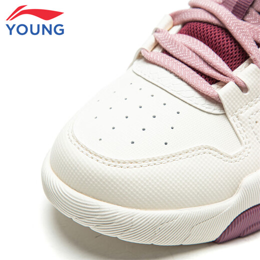 Li Ning (LI-NING) children's shoes, children's cotton shoes, sports shoes, girls, children's travel V7 plus velvet, high-top casual shoes 31YKCV188-22