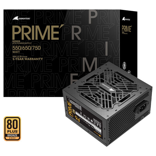 
Great Wall (Great Wall) rated 650W P6 bronze medal direct outgoing power supply (ATX3.1 standard/single channel 12V/DC-DC/full voltage/multi-protection/12CM fan/support 5060TI)