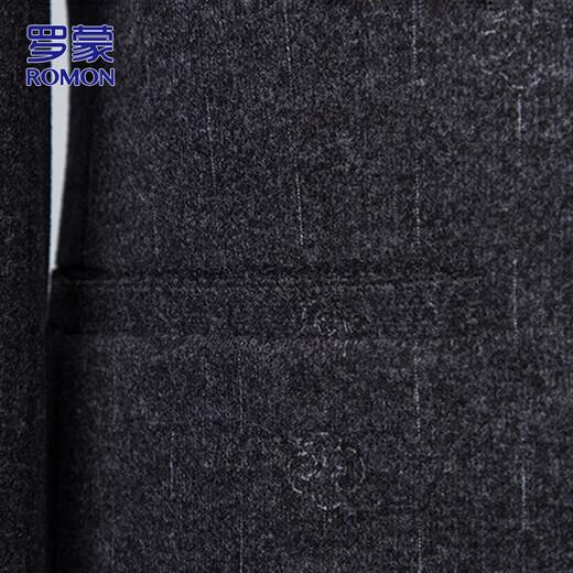 ROMON (ROMON) suit men's autumn professional formal wear wedding dress jacket men's business slim suit black and gray 3XL