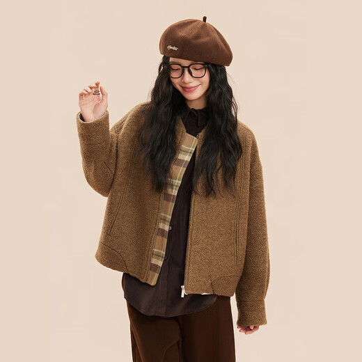 MMOPTOP literary retro beret autumn twill letter embroidery painter's hat women's big head circumference showing face small octagonal hat