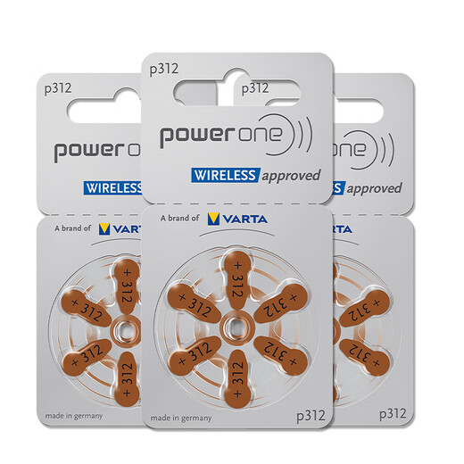 唯听powerone助听器专用电池配件P13锌空气P10纽扣电子P312原装P675 P13【1板6颗】