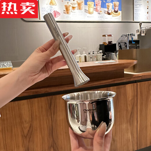 MZXM Japan imported quality boss lady's own use too thick 18-10 stainless steel garlic pounder thickened solid garlic 18/10 stainless steel garlic pounder 1 set