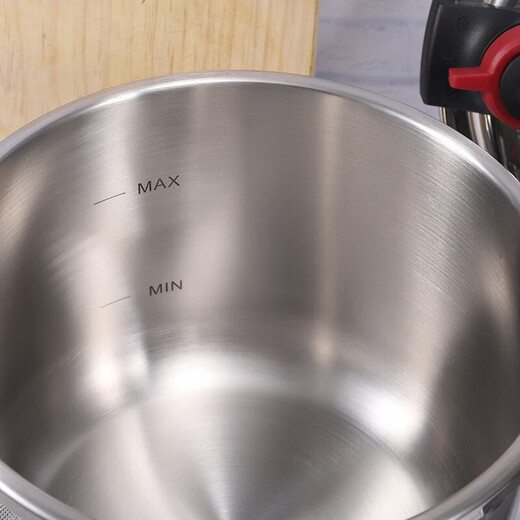 Konbach (KBH) pressure cooker 304 stainless steel pressure cooker household explosion-proof one-hand thickened gas induction cooker universal large capacity suitable for 4-7 people Xuandong one-hand pressure cooker 22cm 6L