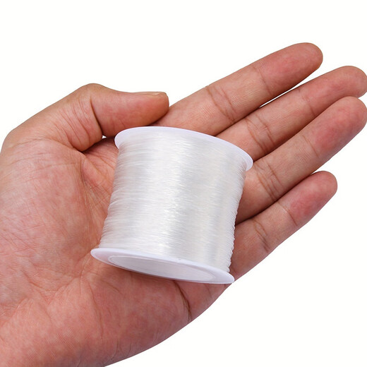 High-quality 100-meter crystal elastic thread, wear-resistant beaded rope, Buddhist beads, rubber band bracelet, bracelet, beads, and toy thread. 0.8mm crystal elastic thread (100 meters) 1 roll