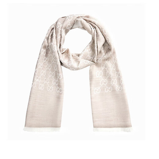 Gucci (GUCCI) scarf, couple autumn and winter versatile wool mid-length women's and men's scarf, holiday gift, birthday gift, beige 165904 3G646 9500