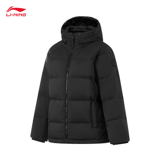 Li Ning Short Down Jacket Women's 2025 Autumn and Winter New Fashion Casual Hooded Warm Sports Jacket AYMV776