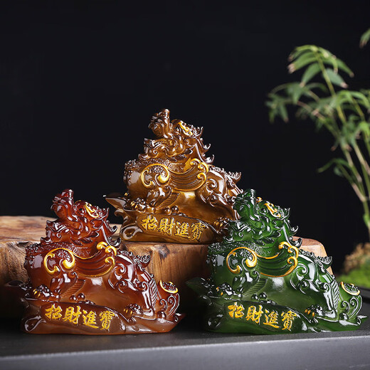 Yunhua color-changing tea pet ornaments Pixiu tea pet tea table can raise Zen ornaments creative accessories to attract wealth and treasures - Pixiu - color-changing red