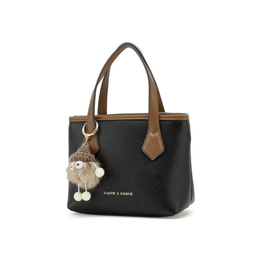 JOSINY high-end light luxury popular bucket bag new versatile fashion shoulder crossbody bag handheld small bag women's bag black