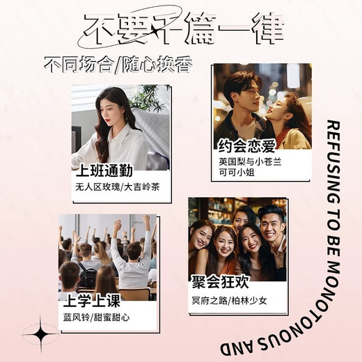 Big Brand Perfume Sample Black Crow Powder Meets Blue Reversal Paris Women's Set Perfume Small 2 Pack Random Fragrance 2ml