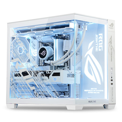 ASUS (ASUS) ASUS ROG family bucket AMD Ryzen R7 9800X3D barebone game console 7800X3D ASUS complete machine Fubuki Hime sea view room assembly computer 9700X barebone + 32G + 5.0 solid state | Xiao Fubuki version