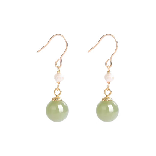 Ginqianhui Wada Jade Silver Earrings for Women 2025 New Freshwater Pearl Earrings and Earrings for Valentine's Day and Birthday Gifts for Girlfriends Jiangnan Misty Earrings/Freshwater Pearls + Seven Warehouse Delivery/Same Day Delivery with Certificate/Girls' Birthday Gift/Luxury Exquisite Gift Box