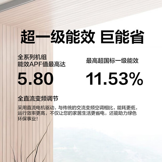 Gree central air conditioner Lingzhi PRO series multi-split GMV-EH5WL/B 5 HP one to four