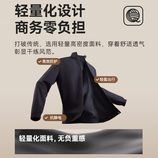 Jingjing Tokyo-made jacket men's stand-collar executive jacket autumn and winter 25 new business casual men's wear navy blue XL