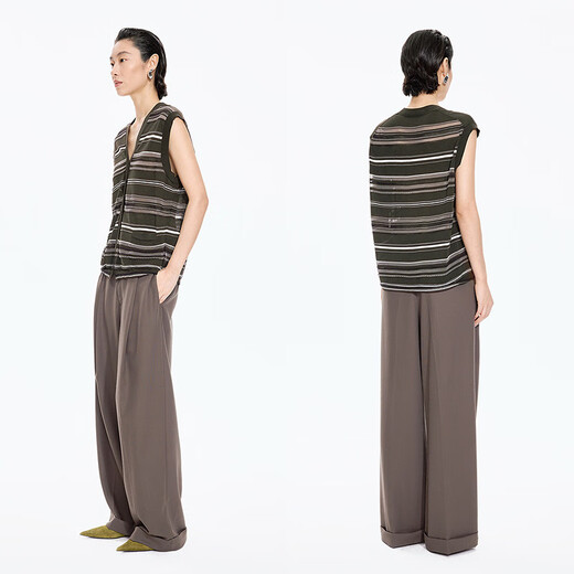 JNBY shopping mall same style 25 autumn new wool sweater loose pullover 5P831556H 900/brown M