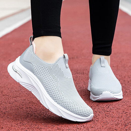 [Geben Sie Eltern] Fußkraft*Gleicher Stil älterer Schuhe für Sommer ältere Mütter Wanderschuhe für Männer und Väter Pedaling Sport 869 Hellgrau Frauenstil 38