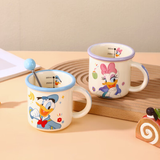 Disney anti-fall milk cup Disney high-looking water cup genuine coffee cup teacup 2025 new home use Stitch Moon Cup