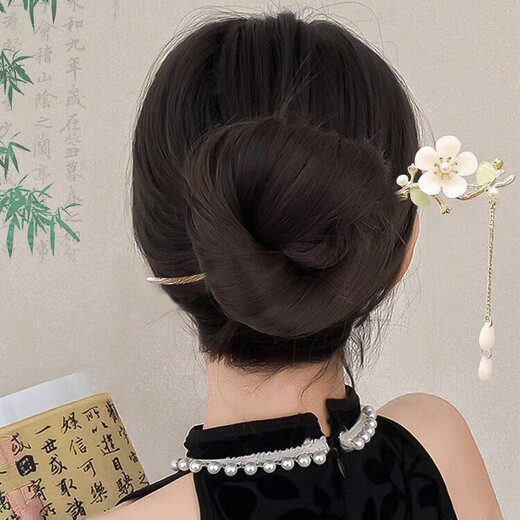Ancient style Hanfu flower hairpin for women, high-end tassels, new Chinese style hairpin, cheongsam, horse-faced skirt, headdress 26# Lily of the Valley