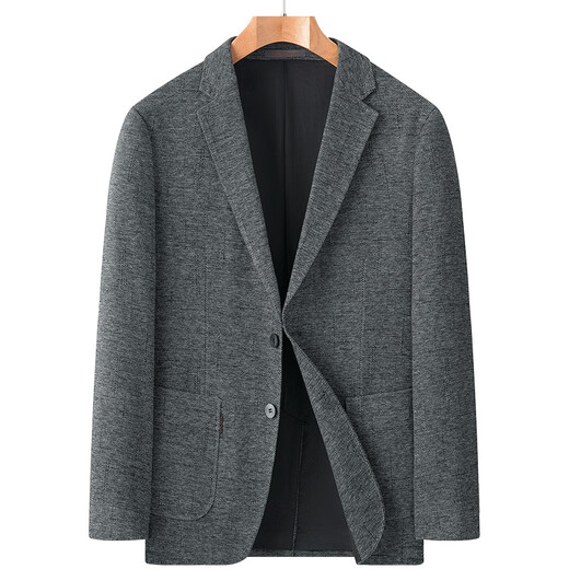 Goldlion high-end wool suit men's autumn and winter single-piece top middle-aged casual wool suit jacket medium-thick single suit 2835 light gray M 170
