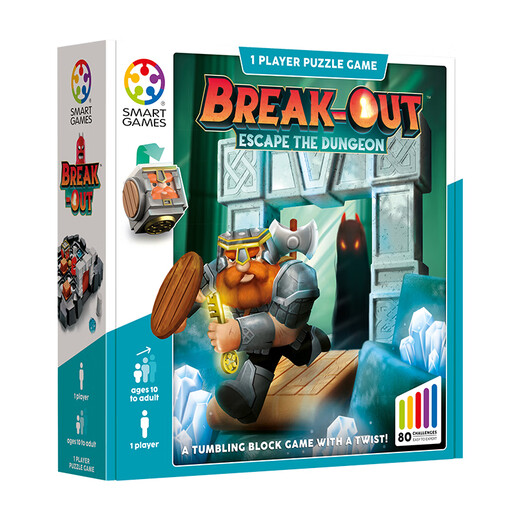 SMART GAMES bravely enter the dungeon. Children's educational toy board game for the beginning of school. Birthday gift for boys. 10 years old-adult. Bravely enter the dungeon.