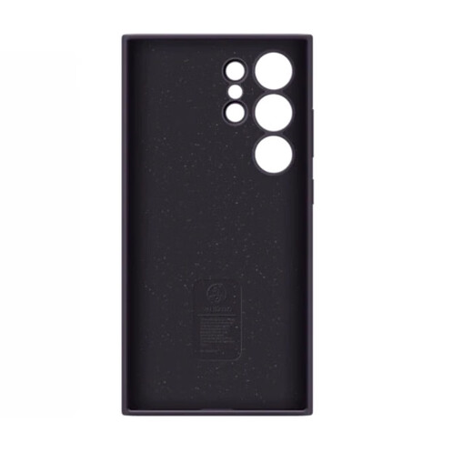 Samsung (SAMSUNG) adapts to s24ultra original mobile phone case s24+ liquid silicone protective cover s24 solid color simple shell anti-fall all-inclusive personalized original back cover liquid silicone dark purple Samsung Galaxy S24 Ultra