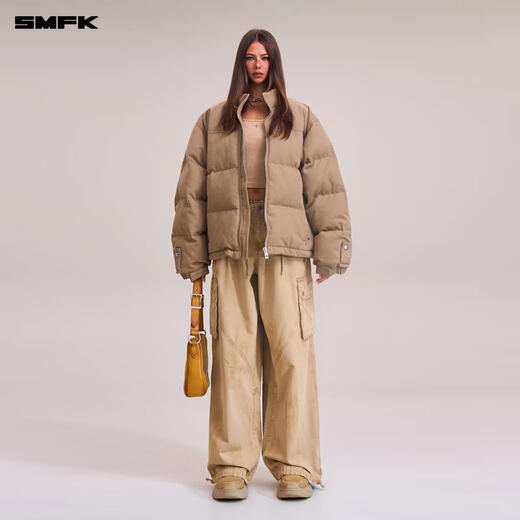 SMFK Cross Statue Wilderness Hunting Cotton Clothes Thickened Warm Fashionable High-end Jacket CG011B1/S Sand Color CG011S M