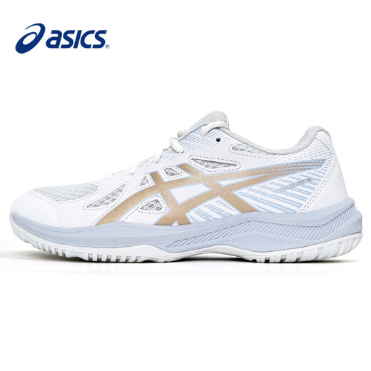 ASICS new badminton shoes for men and women breathable volleyball shoes non-slip shock-absorbing wear-resistant training table tennis shoes UPCOURT 6 1074A045-103 UPCOURT 6 GS 36