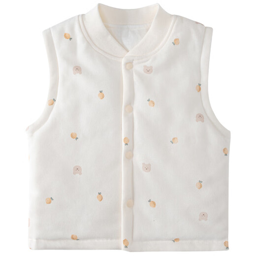 Disney (Disney) Spring and Autumn Baby Cotton Vest Four Seasons Newborn Padded Vest for Boys and Girls Warm Waistcoat Top Jacket Pink Pink Heart Vest 73 cm