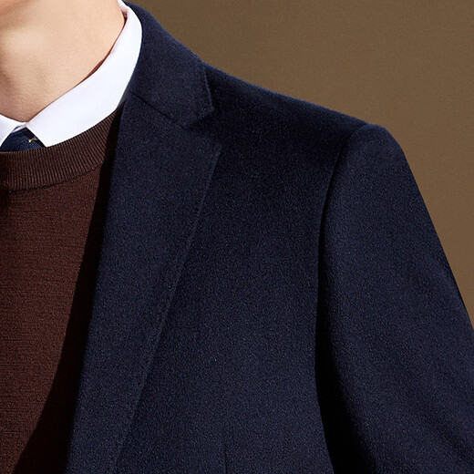 安东尼奥【20%山羊绒80%绵羊毛】商务毛呢西装外套男秋冬保暖气质单西服