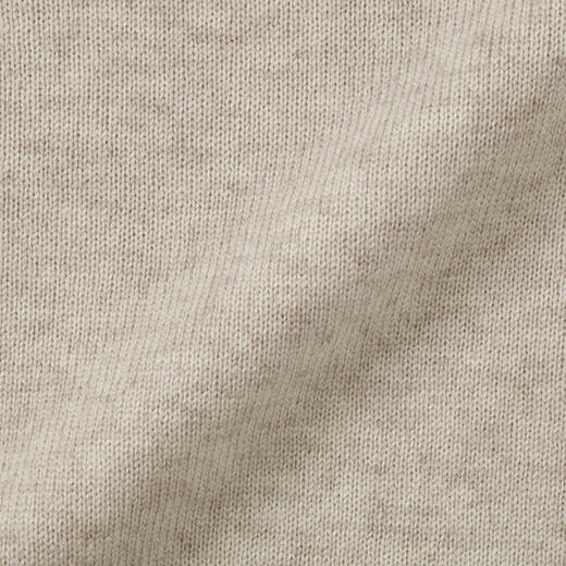 MUJI Women's Wool Washable Medium Gauge Crew Neck Sweater Women's Sweater 25 Winter Women's Oatmeal M (160/84A)