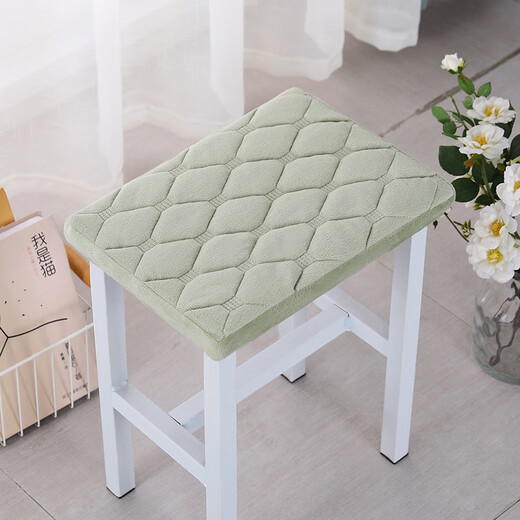 Thickened rectangular stool cover rectangular stool cushion primary school student stool cover dressing table stool cover piano stool cover gold velvet fabric plain purple rectangular 25x35cm edging cloth 5cm