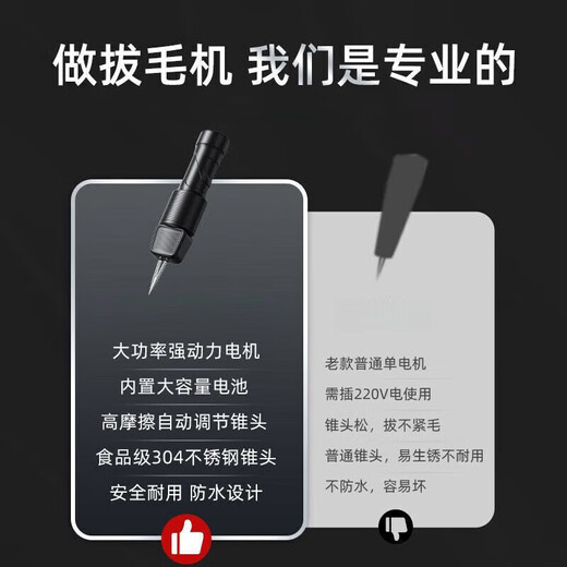 Sawang German feather puller chicken and duck electric feather removal artifact to kill goose and poultry hair removal machine commercial rechargeable fine hair nemesis basic model high power large capacity does not hurt the skin and flesh 2025 new model