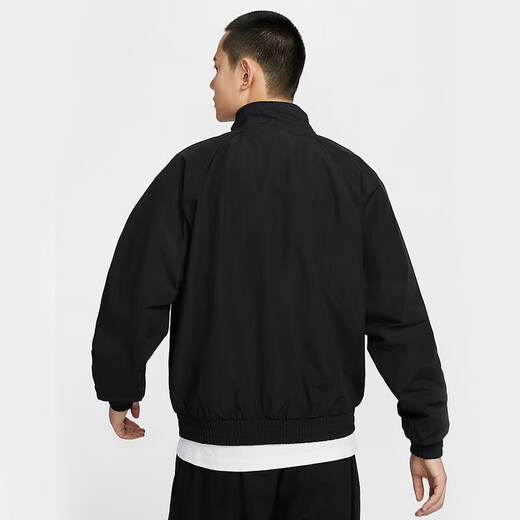 Nike Men's Winter Polar Fleece Lined Woven Casual Stand Collar Sports Fitness Jacket FZ0657-010 FZ0657-010 S