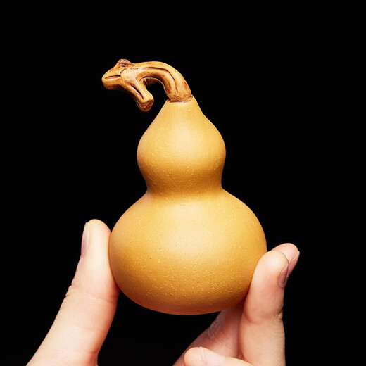 Zun pot purple clay tea pet ornaments gourd tea toy boutique can grow tea table ornaments hand-held toys tea set accessories