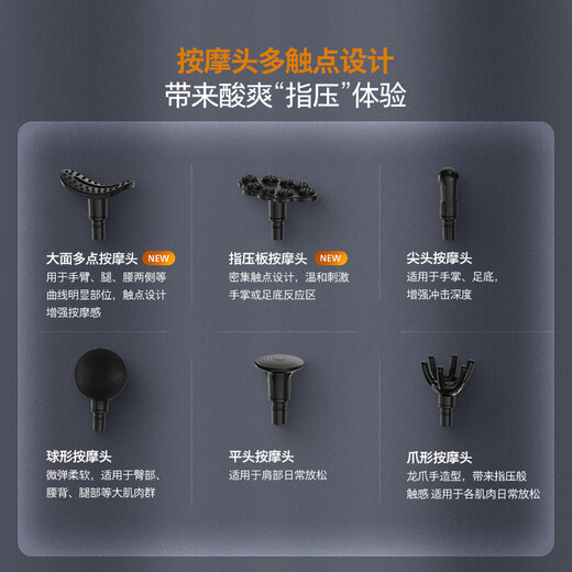 Philips fascia gun full body muscle massager portable professional grade shoulder, neck, waist and leg fascia gun for home fitness and relaxation, practical New Year's Day gift for boyfriend and girlfriend's birthday, cost-effective choice 12kg thrust + 8mm depth massage-3203G