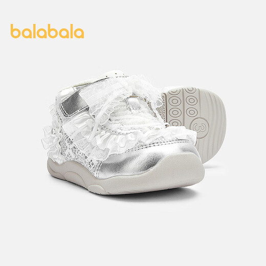 Balabala Children's Toddler Shoes Girls Baby Shoes Plus Velvet 2025 Autumn and Winter Tide Warm Sports Shoes 208425145010